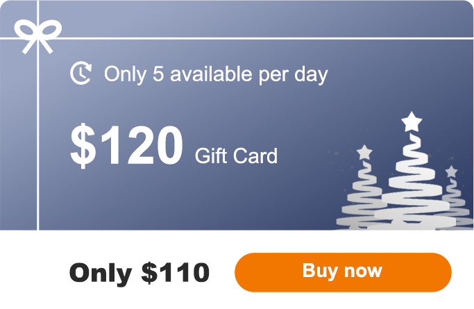 Buture Christmas Gift Card