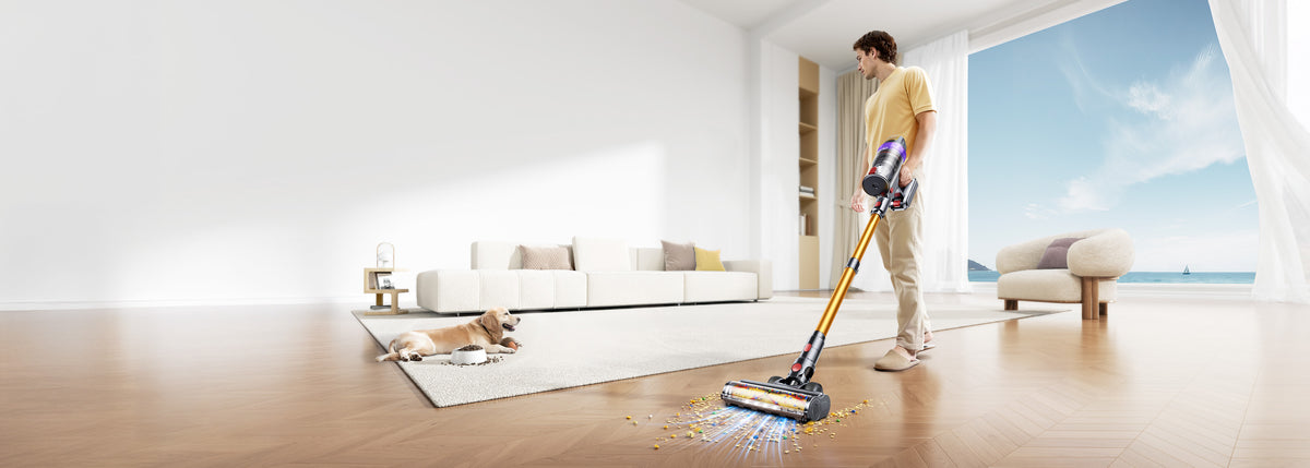 Buture VC90 cordless vacuum cleaner with 55KPA suction power pulls out what other vacuums leave behind - pet hair, fine dust, and debris.