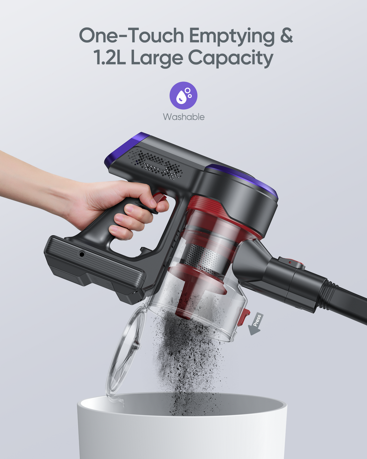 Vacuum Bundle: Buture JR400 Vacuum + 2 Batteries + 9 HEPA Filters