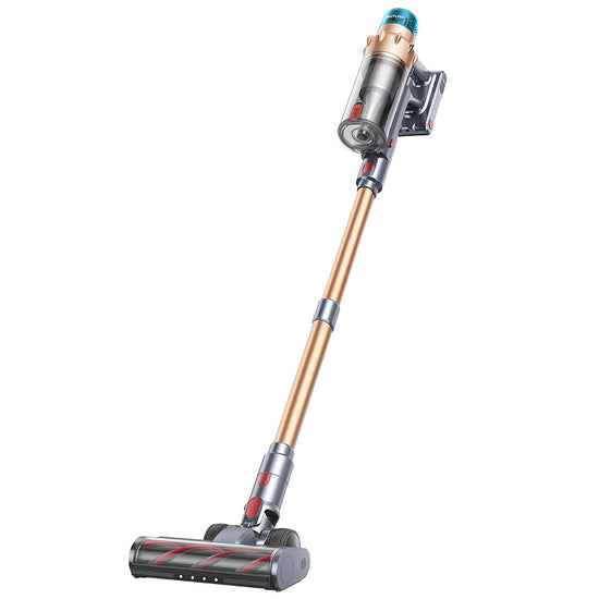 Buture VAC01 cordless vacuum cleaner with 550W motor, 45KPa suction, 60-min runtime, self-standing design.