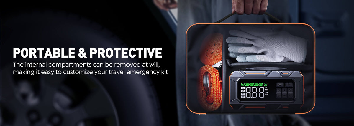 Buture Beta09 portable and protective storage bag with removable compartments for customizing your travel emergency kit.